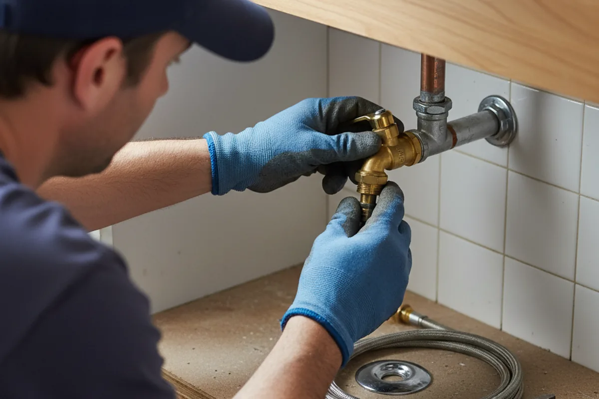 Shutoff valve and fitting work during Well Pump Repair in Hattiesburg